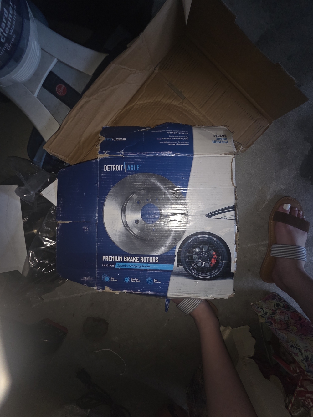 Premium Brake Rotors - Blue & White